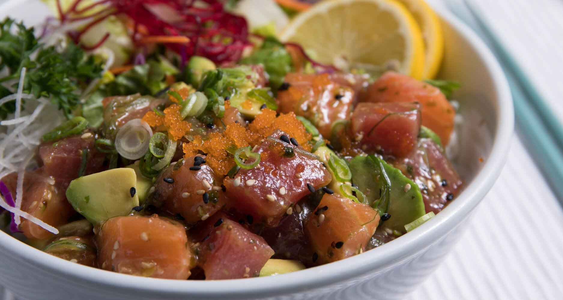 Sushi 101-Tuna and Salmon Poke Bowl